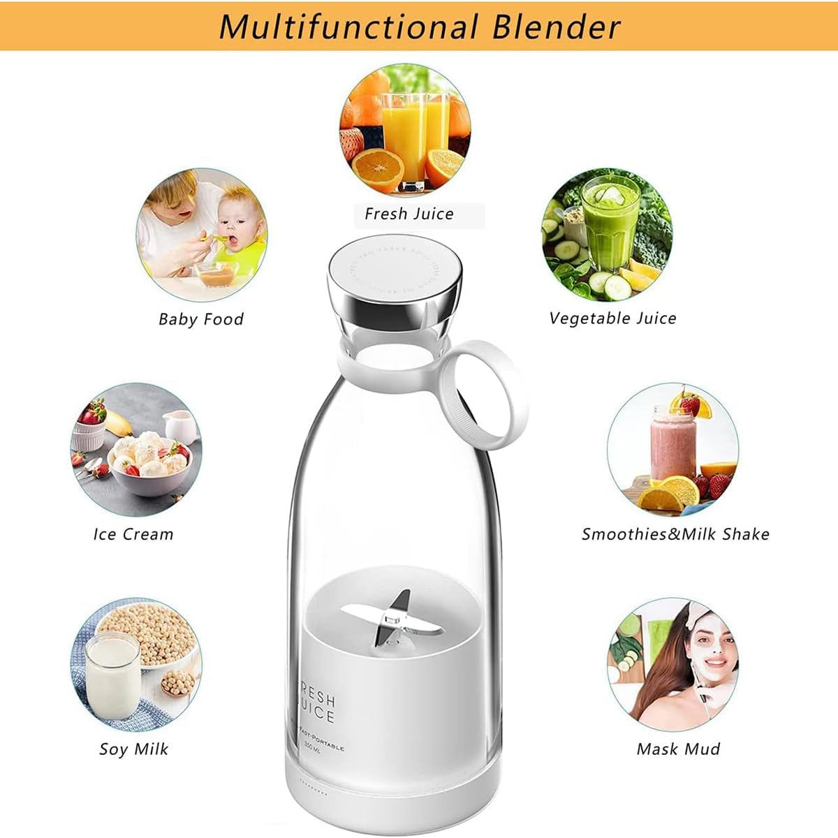Medaid Portable Rechargeable Juicer Blender 380ml