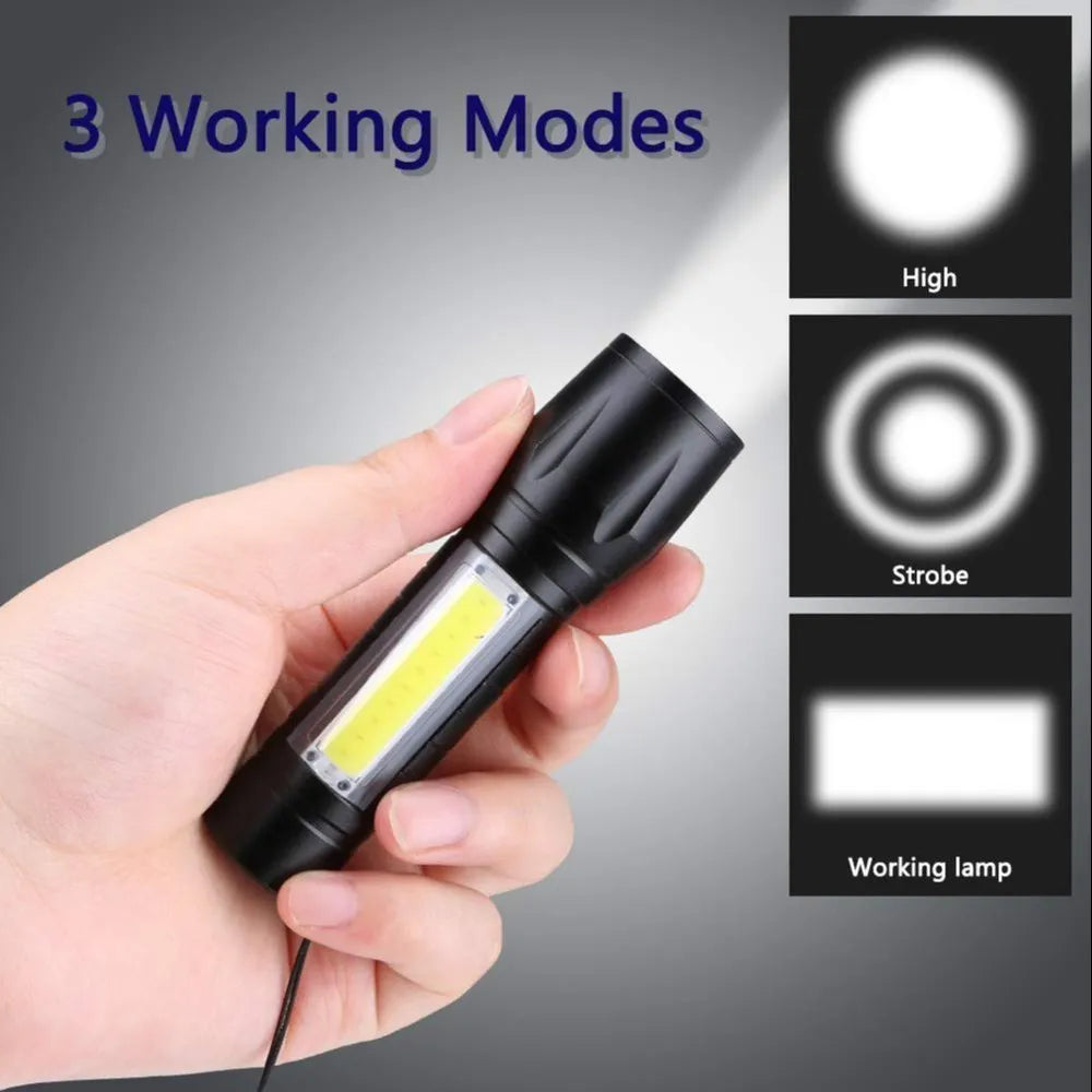Portable Mini Torch Lamp Usb Led Flashlight Camping - Medaid International