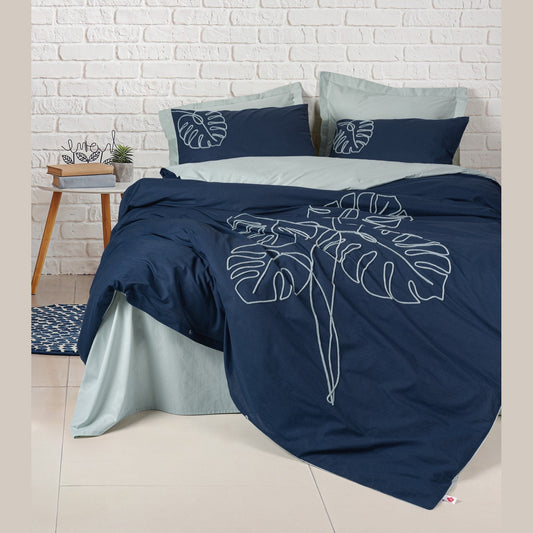 Embroidered  Double Duvet Cover Set Silva