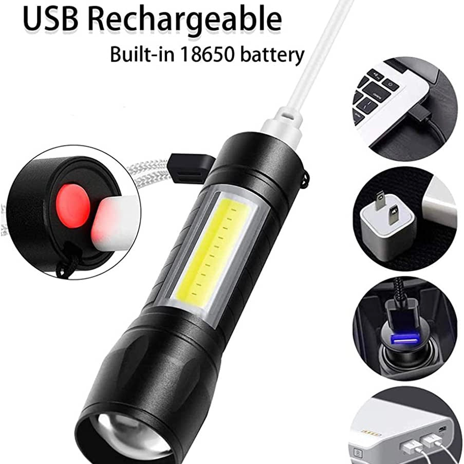 Portable Mini Torch Lamp Usb Led Flashlight Camping - Medaid International