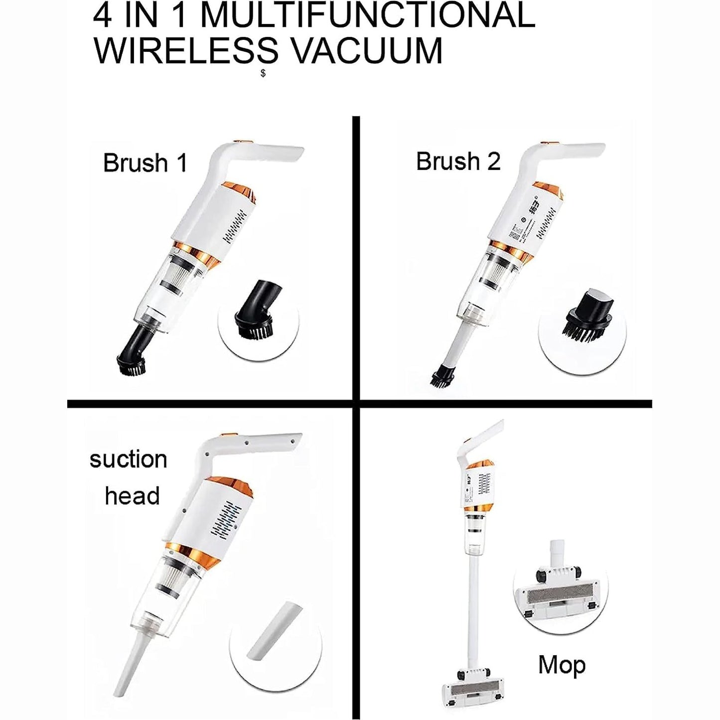 Medaid 4 in 1 Rechargeable Cordless Vacuum Cleaner