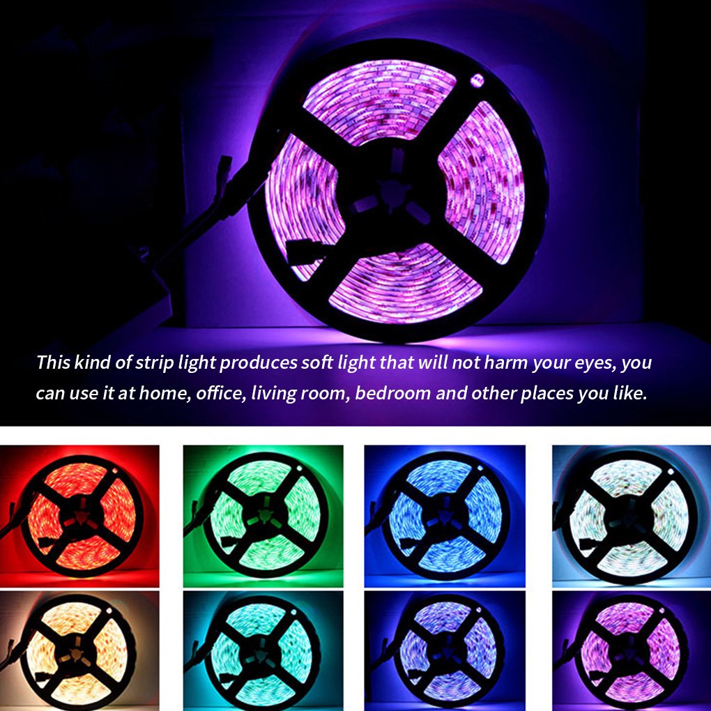 RGB Led Light 5 Meter Waterproof Phone App Bluetooth + Remote Controller - Medaid International