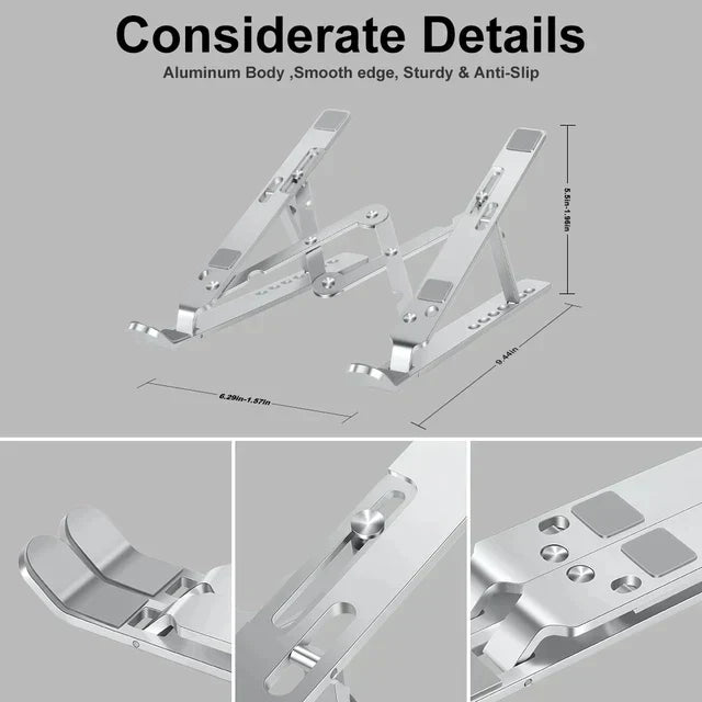 Great Quality Aluminum Adjustable Portable Laptop Stand - Medaid International