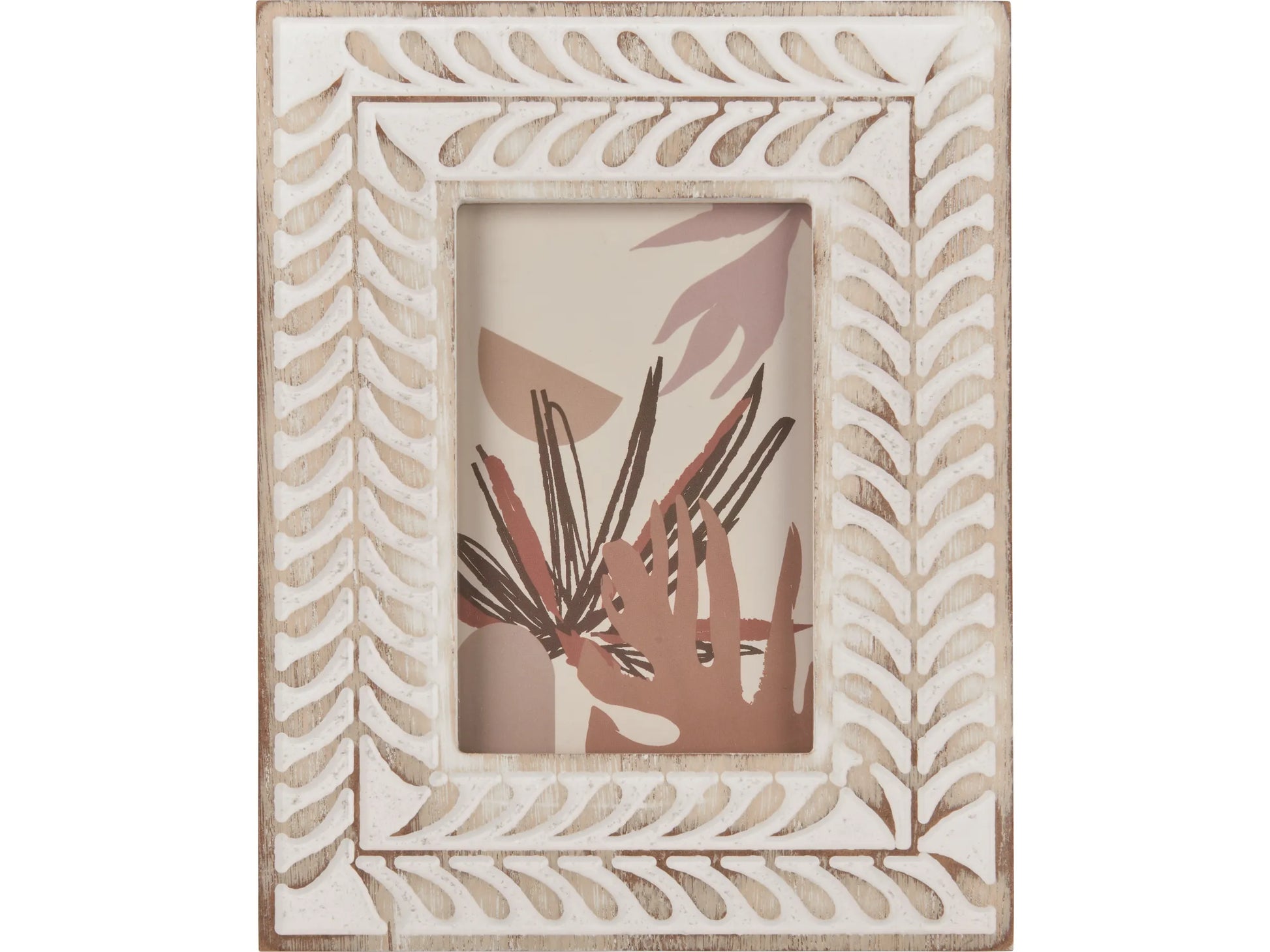 Desert Flower MDF Leaf Pattern Picture Frame