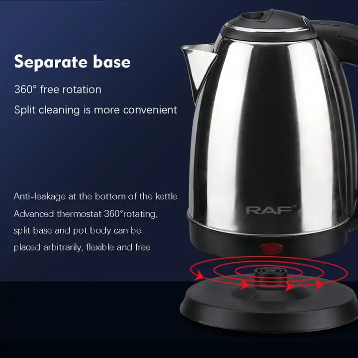 Raf Electric Kettle Water Warmer 2L Stainless Steel R7816 - Medaid International