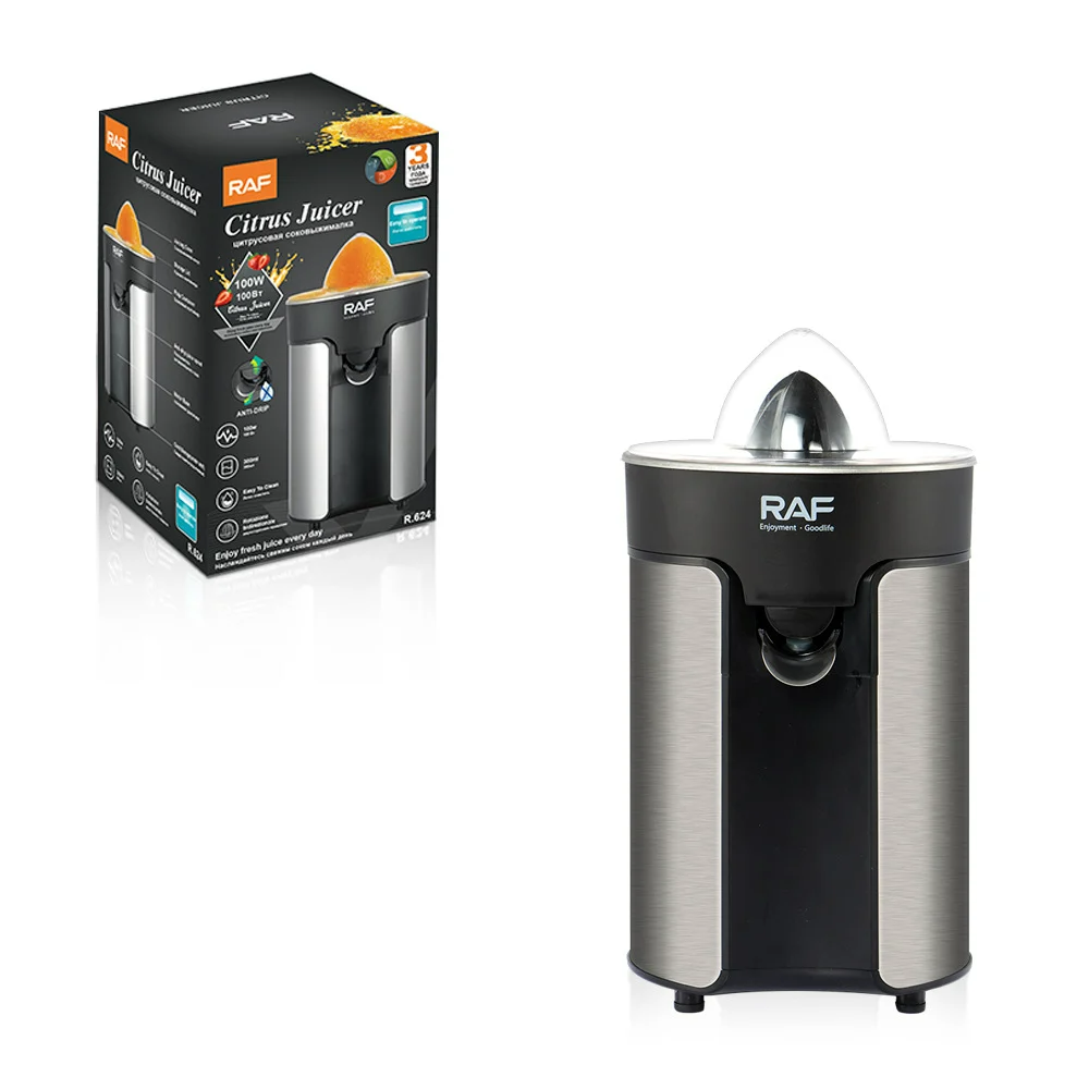 RAF Juicer Orange Juice Squeezer Stainless Steel 180 Watt Fruit Juicer R624 - Medaid International