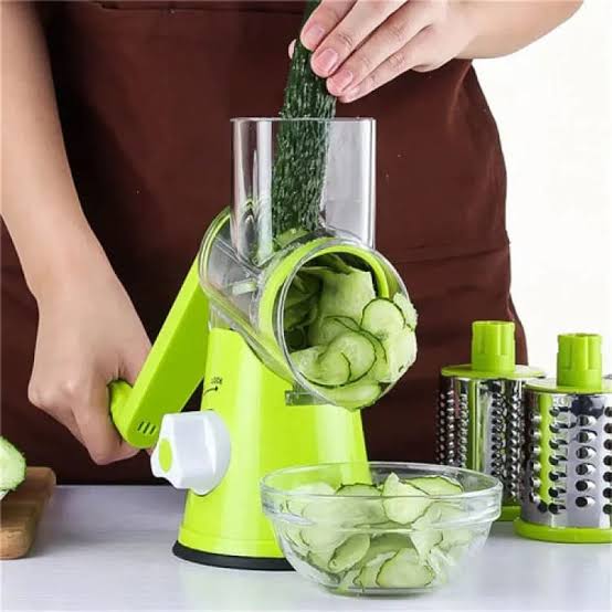 3 in 1 Rotary Vegetable Slicer قاطع خضروات دوار 3 في 1