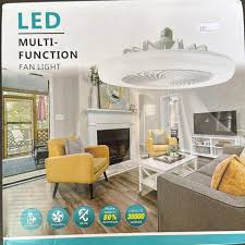 32W Smart Ceiling Fan with LED Light – Remote & APP Control