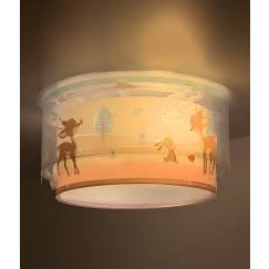 Dalber Childrens Ceiling Lamp Loving Deer Nursery Light