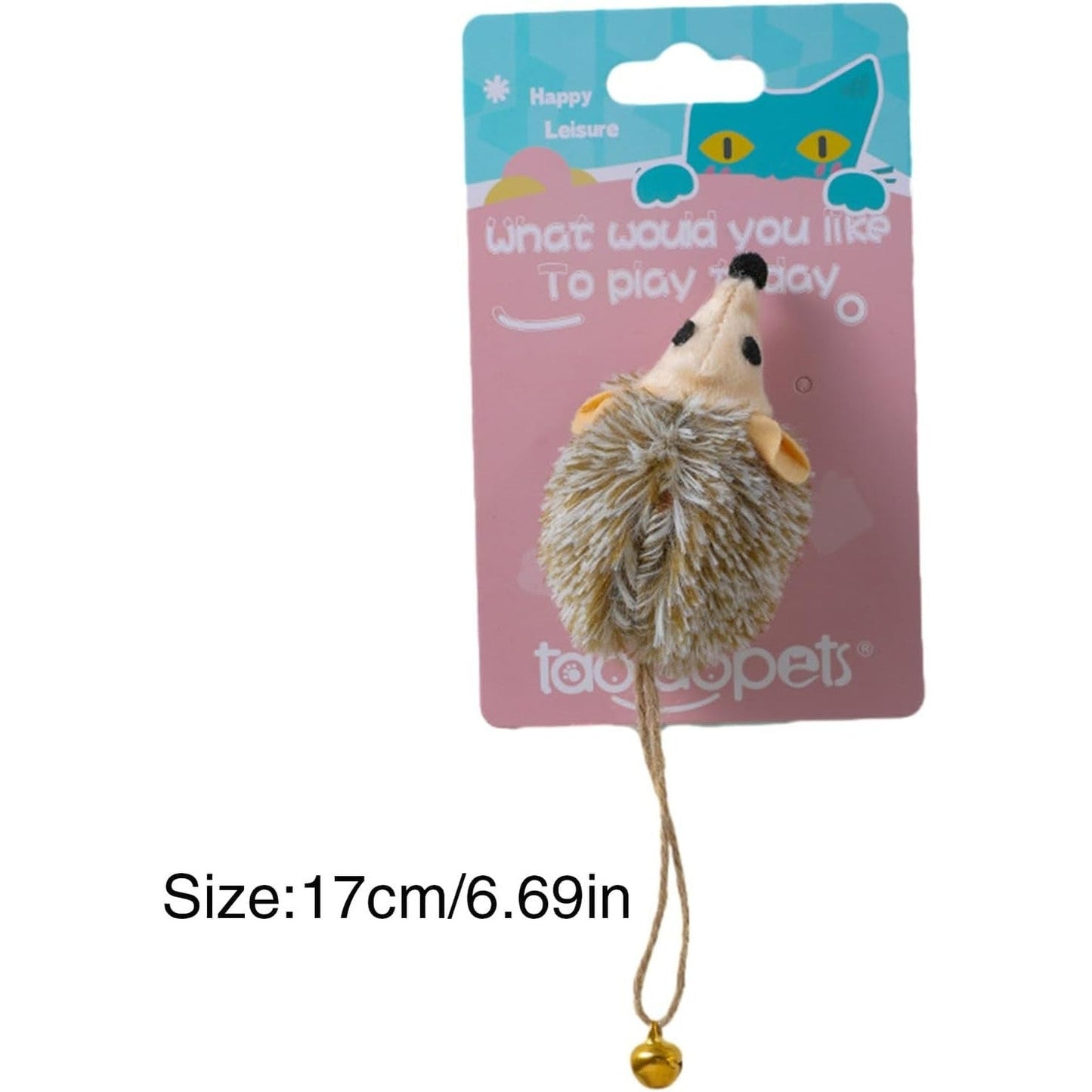 Cat Squeaky Mice, Interactive Cat Toy with Ball