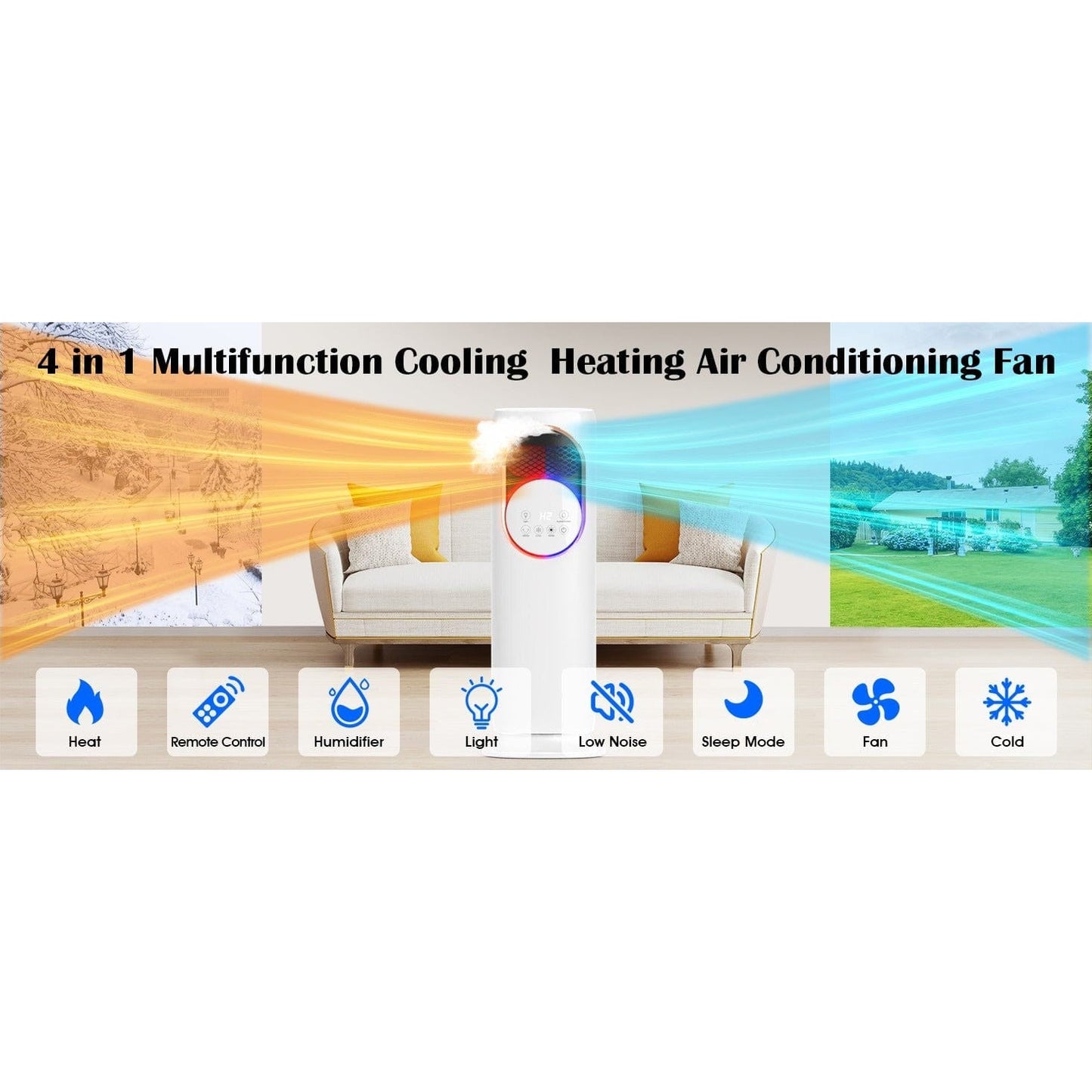 5in1 Tower Fan Cooler - Medaid International