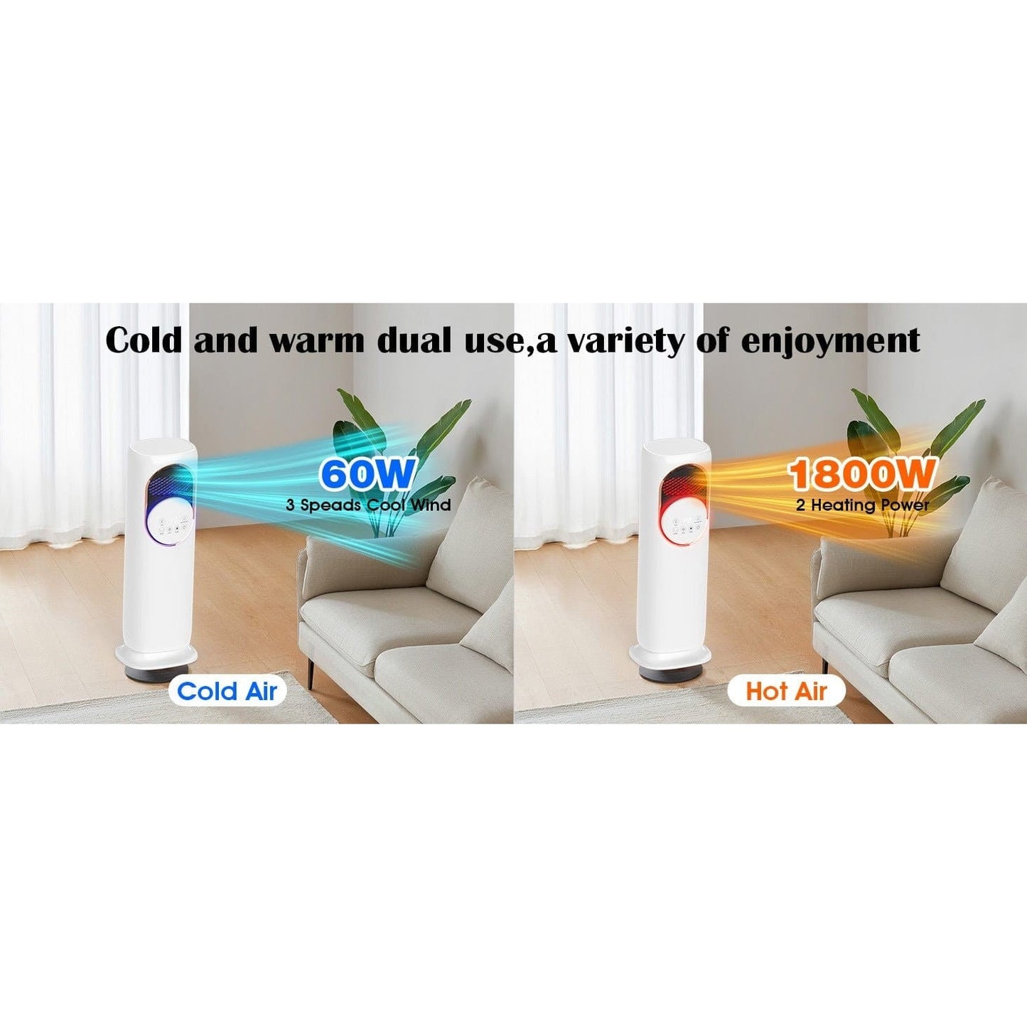 5in1 Tower Fan Cooler - Medaid International