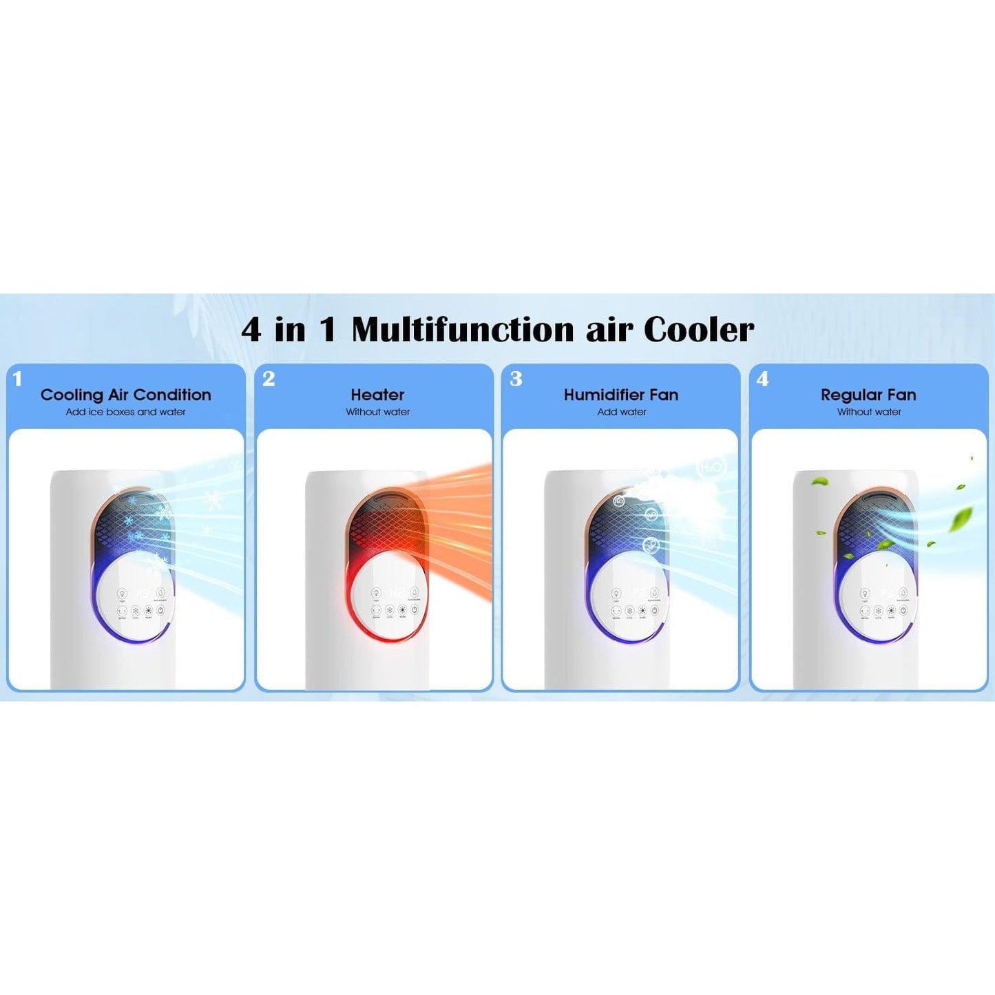 5in1 Tower Fan Cooler - Medaid International