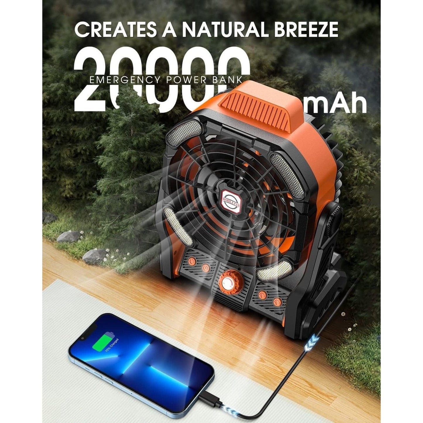 PORTABLE DOUBLE FAN POWERBANK HA2378 - Medaid International