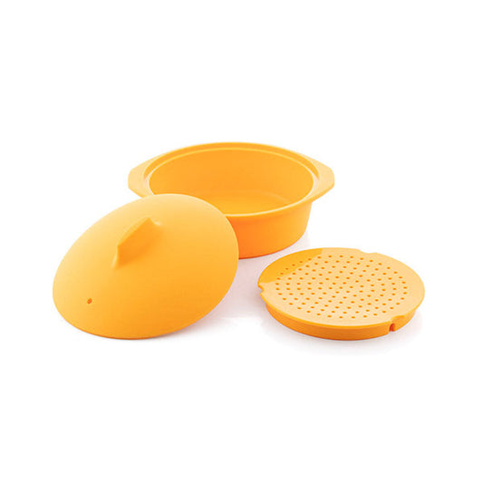 InnovaGoods Multifunction Silicone Steamer with Recipes Silicotte - V0103315