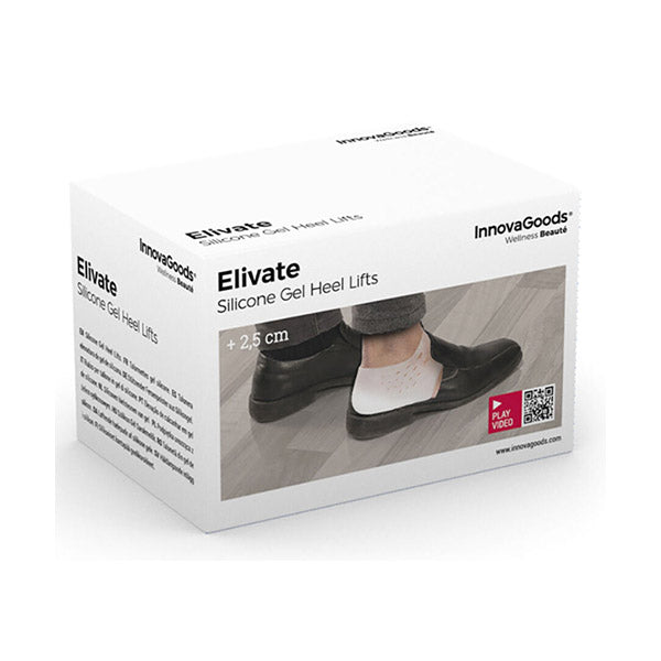 InnovaGoods Silicone Gel Heel Lift Insoles Elevate - V0103055
