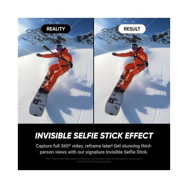 Insta360 X5 Essentials Bundle - Waterproof 8K 360° Action Camera, Leading Low Light, Invisible Selfie Stick Effect, Rugged and Replaceable Lens, 3-Hour Battery, Built-in Wind Guard, Stabilization