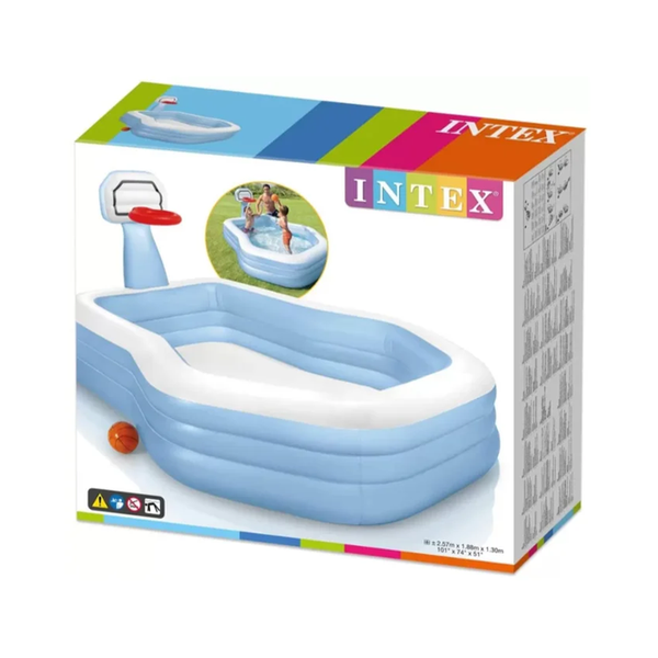 Intex Shootin Hoops Family Pool [257x188x130cm], INT-57183NP