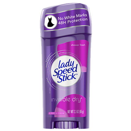 Lady Speed Stick Invisible Dry Antiperspirant Deodorant, Shower Fresh