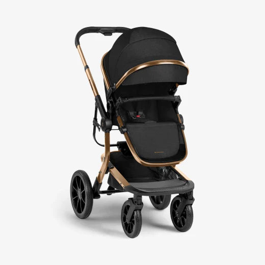 Kikkaboo - Stroller 3in1 Travel System - with plastic carrycot - Irene Black - 2024