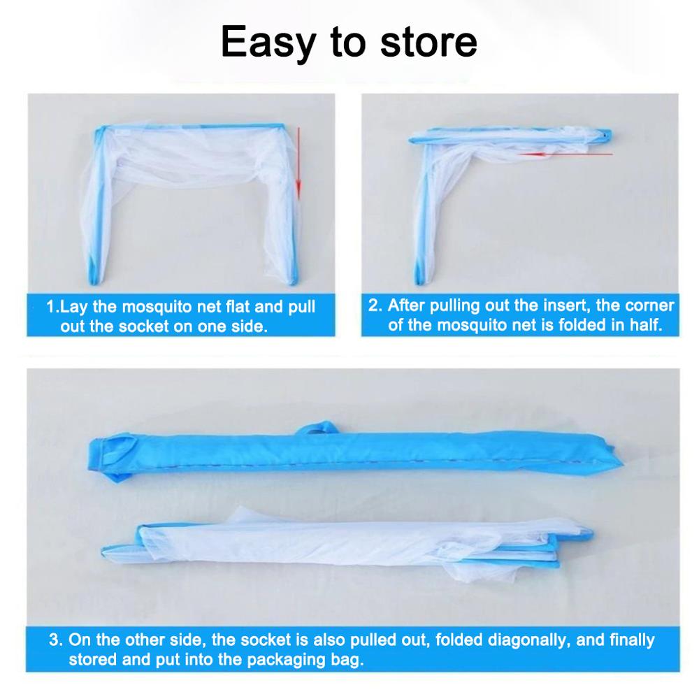 180 x 160 x 80 cm Foldable Bottomless Mosquito Net Portable Tent Bed