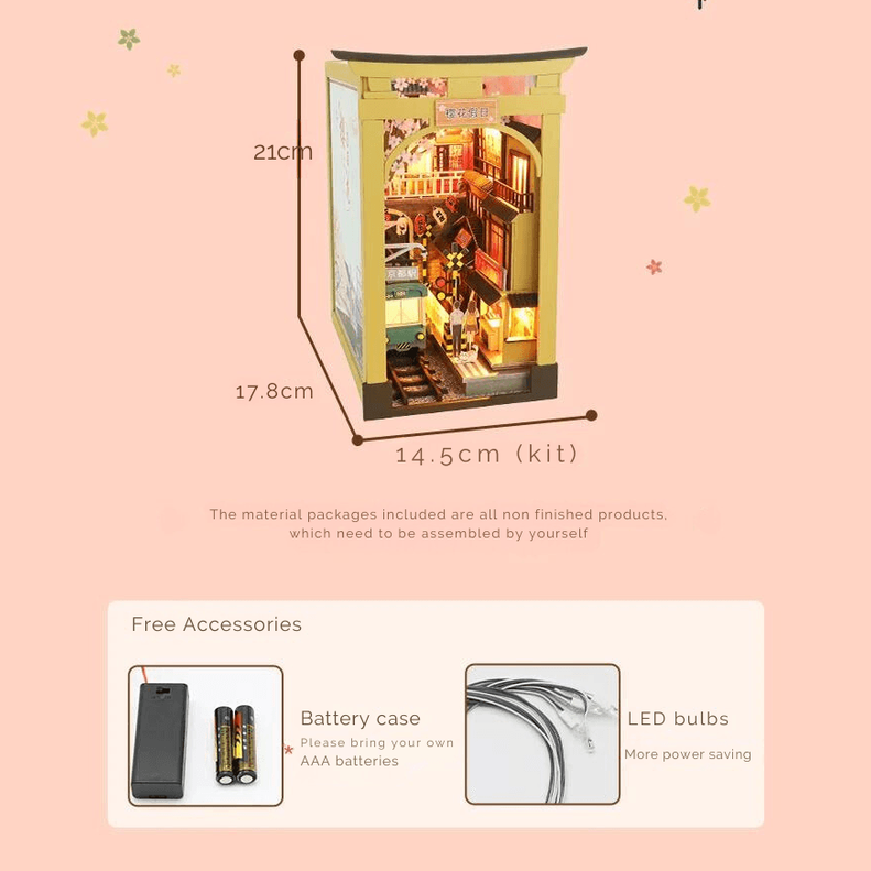 Sakura Holiday Japanese Style DIY Book Nook Miniature Kit
