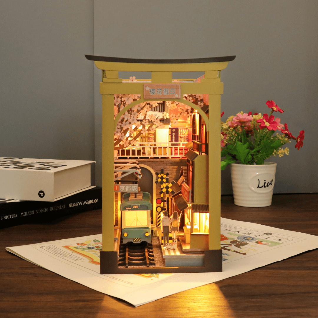 Sakura Holiday Japanese Style DIY Book Nook Miniature Kit