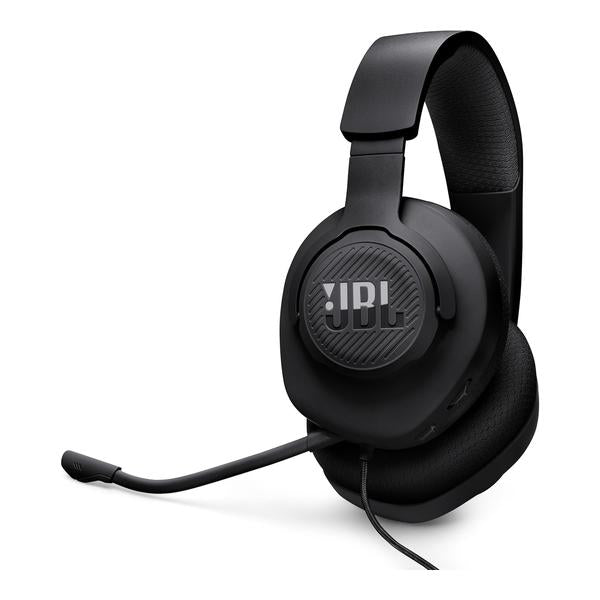 JBL Quantum 100M2 - Wired Over-Ear Gaming Headset with omnidirectional, Detachable mic with Mute Option and Fabric-Covered Memory Foam Ear Cushions, Compatible with All Platforms