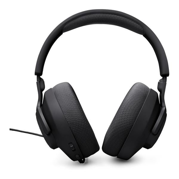 JBL Quantum 100M2 - Wired Over-Ear Gaming Headset with omnidirectional, Detachable mic with Mute Option and Fabric-Covered Memory Foam Ear Cushions, Compatible with All Platforms