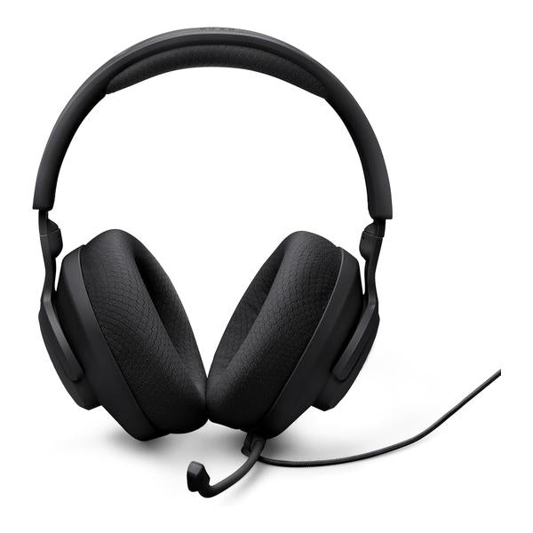 JBL Quantum 100M2 - Wired Over-Ear Gaming Headset with omnidirectional, Detachable mic with Mute Option and Fabric-Covered Memory Foam Ear Cushions, Compatible with All Platforms