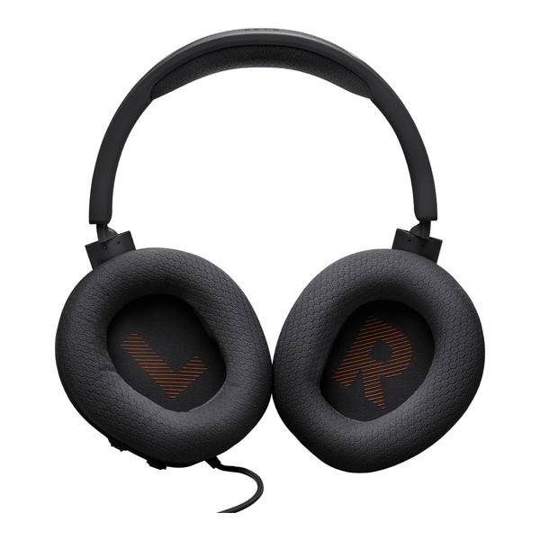 JBL Quantum 100M2 - Wired Over-Ear Gaming Headset with omnidirectional, Detachable mic with Mute Option and Fabric-Covered Memory Foam Ear Cushions, Compatible with All Platforms