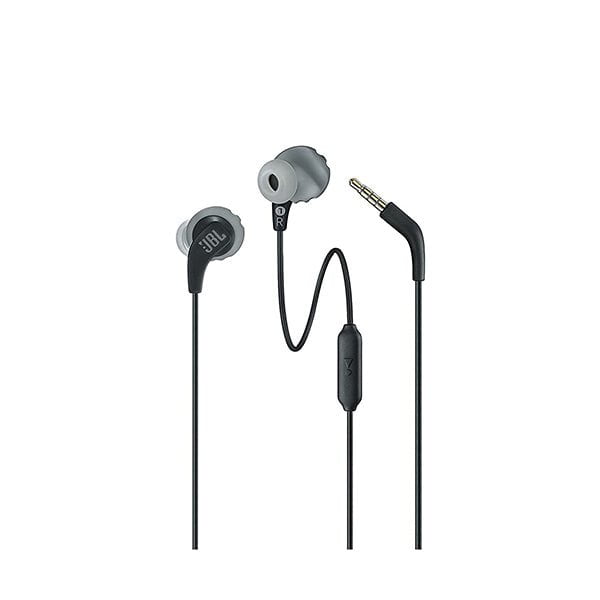 JBL Endurance RUN, Sports in Ear Wired Earphones with Mic, Sweatproof, Flexsoft eartips, Magnetic Earbuds, Fliphook & TwistLock Technology with Voice Assistant Support for Mobiles