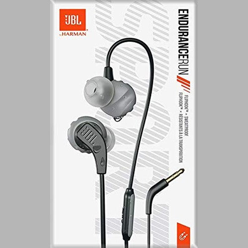 JBL Endurance RUN, Sports in Ear Wired Earphones with Mic, Sweatproof, Flexsoft eartips, Magnetic Earbuds, Fliphook & TwistLock Technology with Voice Assistant Support for Mobiles