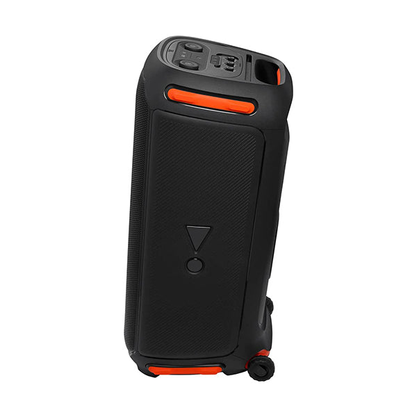 JBL PartyBox 710 Party Speaker with Powerful Sound, Built-in Lights and Extra Deep Bass, IPX4 Splash Proof, App/Bluetooth Connectivity, Made for Everywhere with a Handle and Built-in Wheels