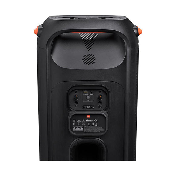 JBL PartyBox 710 Party Speaker with Powerful Sound, Built-in Lights and Extra Deep Bass, IPX4 Splash Proof, App/Bluetooth Connectivity, Made for Everywhere with a Handle and Built-in Wheels