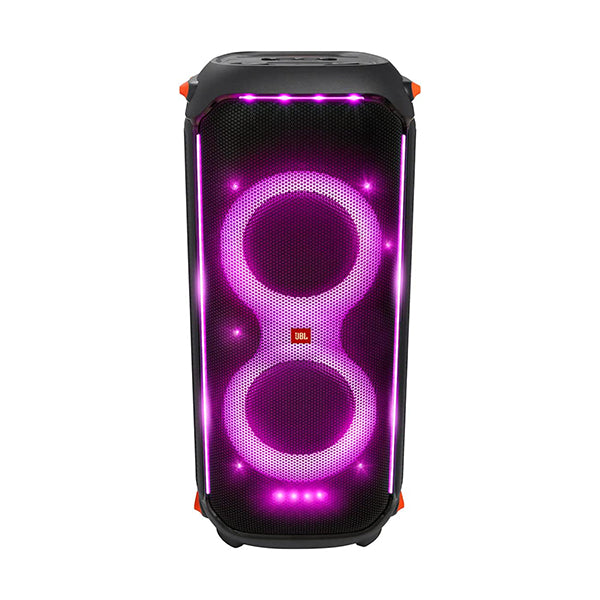 JBL PartyBox 710 Party Speaker with Powerful Sound, Built-in Lights and Extra Deep Bass, IPX4 Splash Proof, App/Bluetooth Connectivity, Made for Everywhere with a Handle and Built-in Wheels