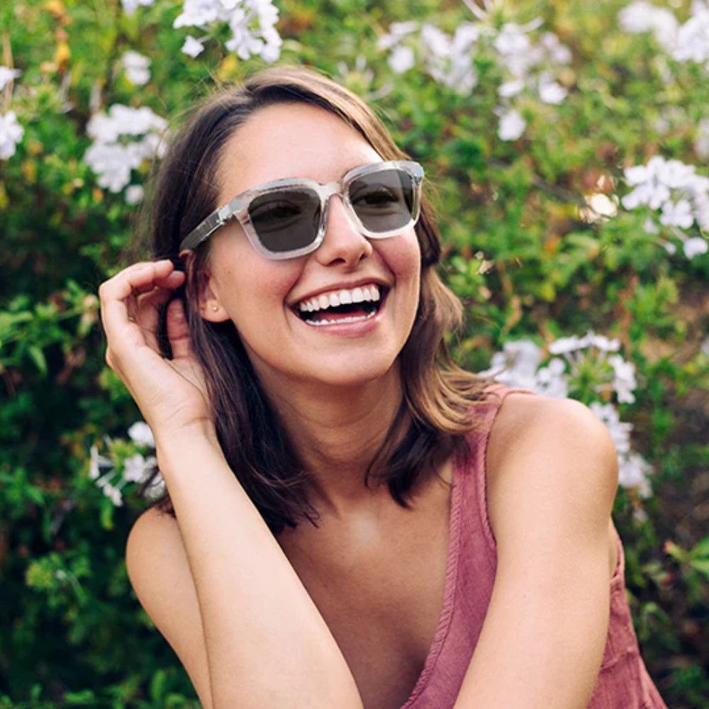 JBL SoundGear Frames Square Audio Glasses - Pearl