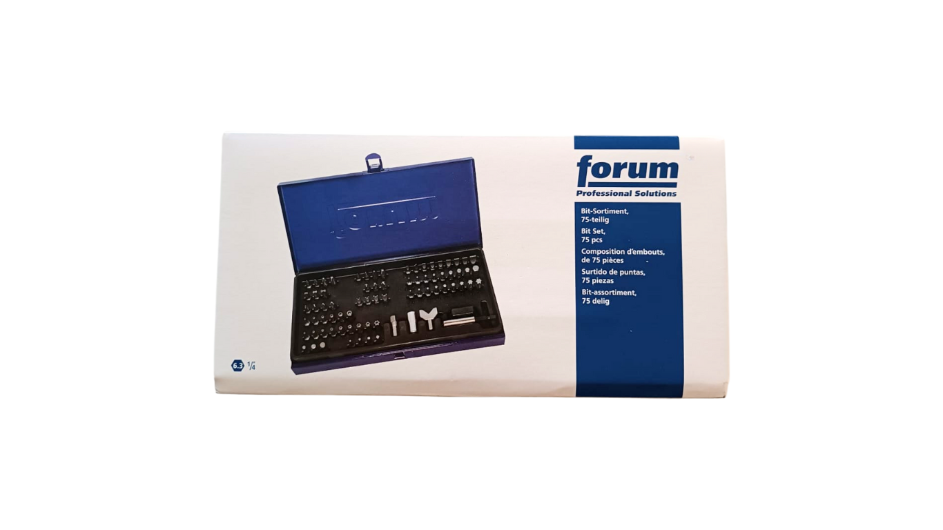 Forum bit Assortment 1/4″ 75 Parts Forum Germany