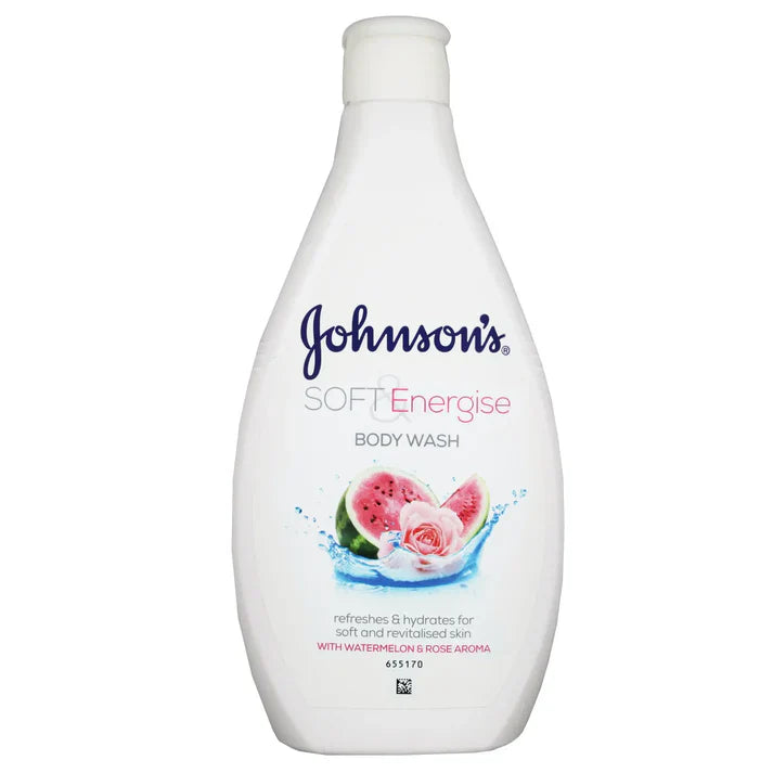 Johnson's soft and energise body wash watermelon and rose 400ML - Medaid International
