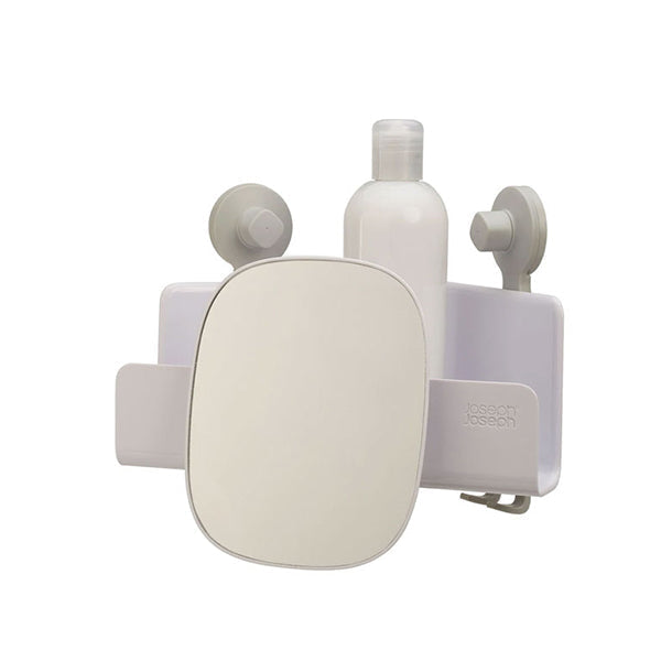 Joseph Joseph 70549, EasyStore Corner Shower Shelf with Removable Mirror