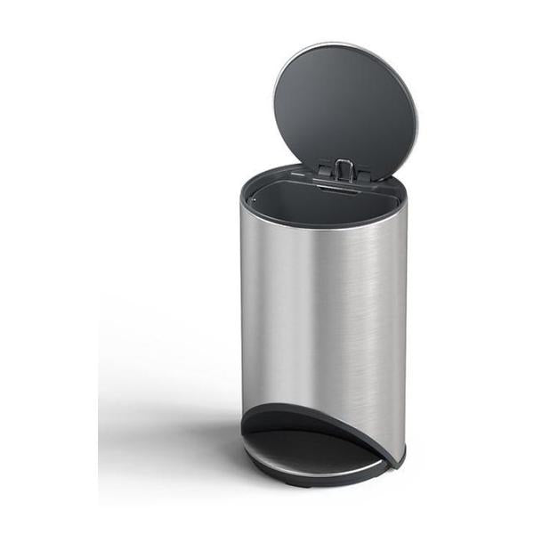 Joseph Joseph, Arc™ 10L Easy-push Stainless-steel Pedal Bin, 30152