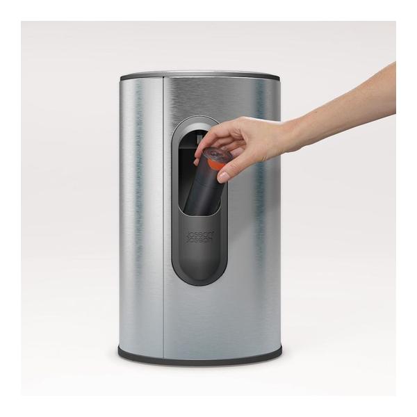Joseph Joseph, Arc™ 10L Easy-push Stainless-steel Pedal Bin, 30152