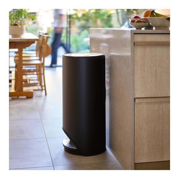 Joseph Joseph, Arc™ 30L Easy-push Matt Black Pedal Bin, 30149