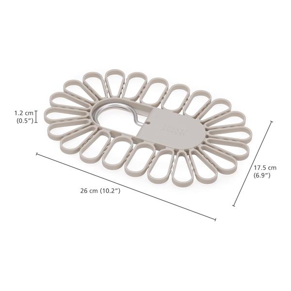 Joseph Joseph, Petal 22-piece Quick-grip Ecru Drying Hanger for Socks and Underwear, 50051