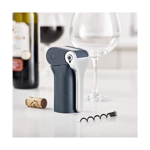 Joseph Joseph, 20099, BarWise Compact Folding Lever Corkscrew Wine Opener with Foil Cutter, One-size