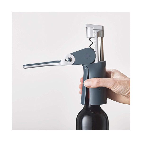 Joseph Joseph, 20099, BarWise Compact Folding Lever Corkscrew Wine Opener with Foil Cutter, One-size