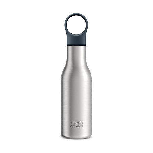 Joseph Joseph, 81121, Loop 500ml Stainless-steel Vacuum Insulated Water Bottle Stainless steel