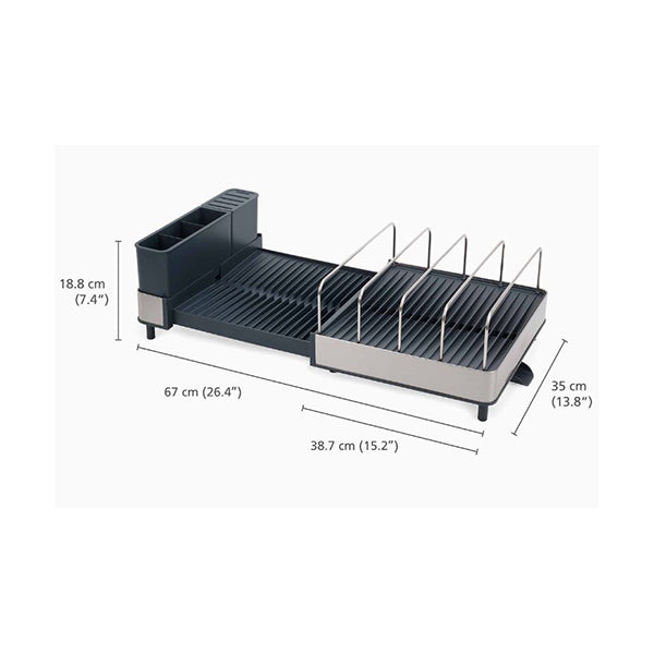 Joseph Joseph, 851690, Extend™ Max Stainless-Steel Expandable Dish Drainer