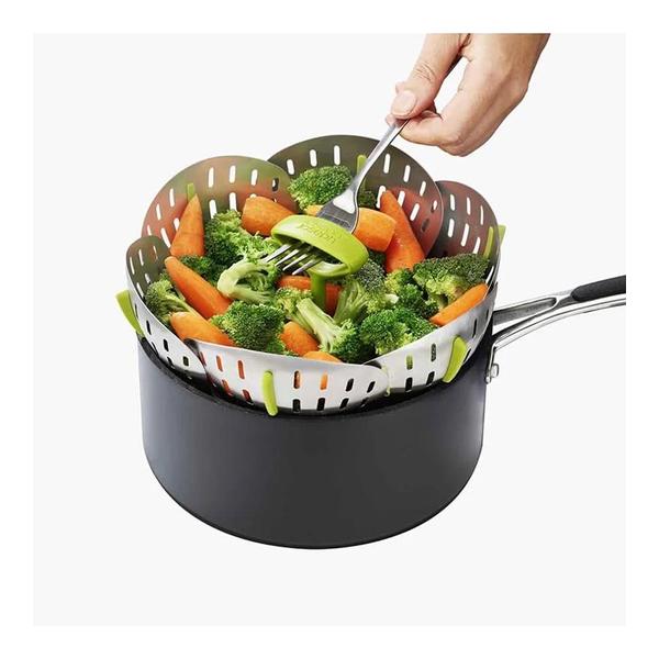 Joseph Joseph, Bloom™ Stainless-steel Folding Steamer Basket, 45033