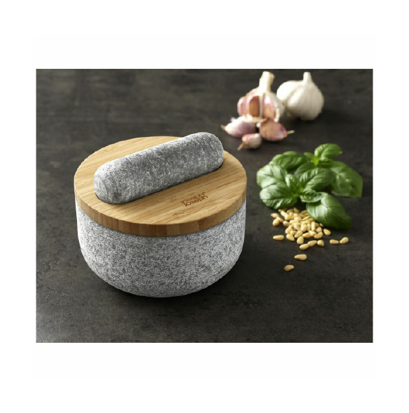 Joseph Joseph, Dash Pestle & Mortar with Bamboo Lid – Granite, 20176
